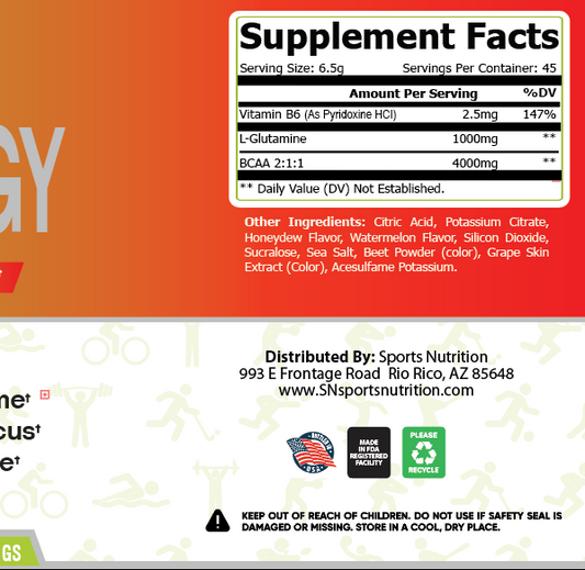 BCAA Energy (Honeydew Watermelon)